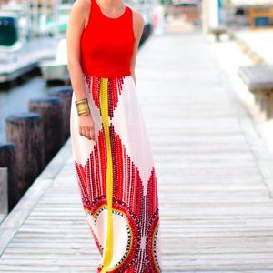 Harlyn Silk Printed Maxi Dress